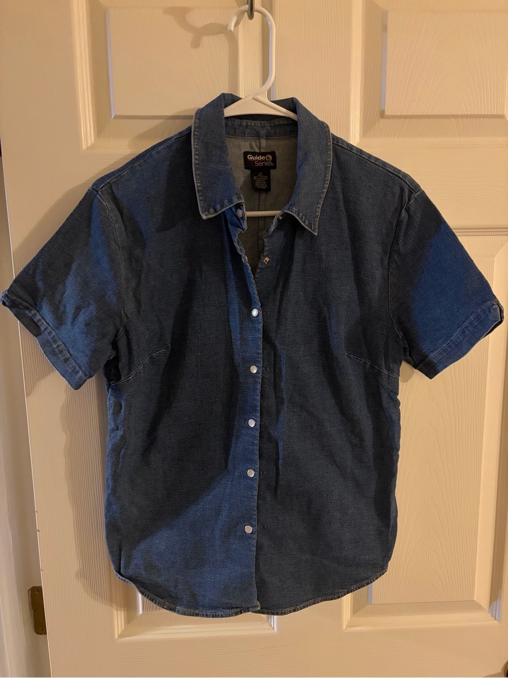 Guide Series Short-Sleeve Denim Shirt - Blue